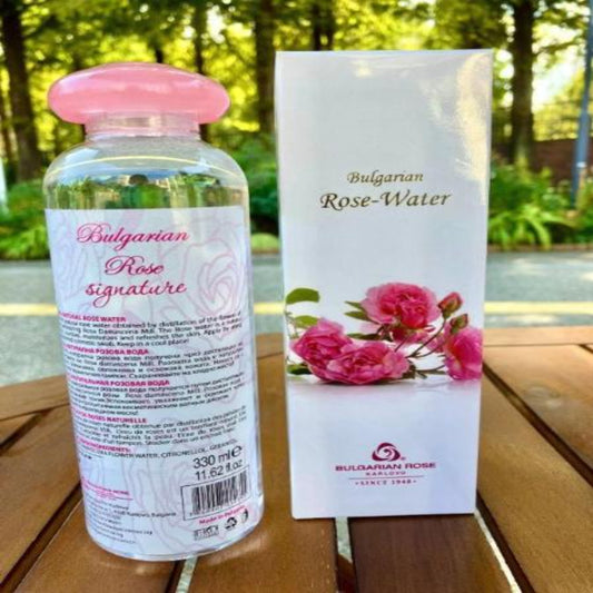 ブルガリアのローズウォーター 330mL (100% ダマスクローズウォーター、ブルガリア製、ブルガリア政府認証)